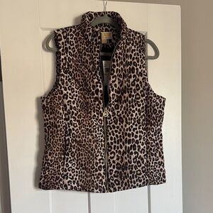 Michael Kors Leopard Print Vest